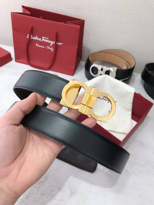 代购级ferragamo 菲拉格慕 支持nfc扫码顶级原单 专柜品质 正品尺寸3.5Cm意大利原厂皮 贸易订单出口意大利 秒杀市场货随便找皮做货 百分百专柜实心