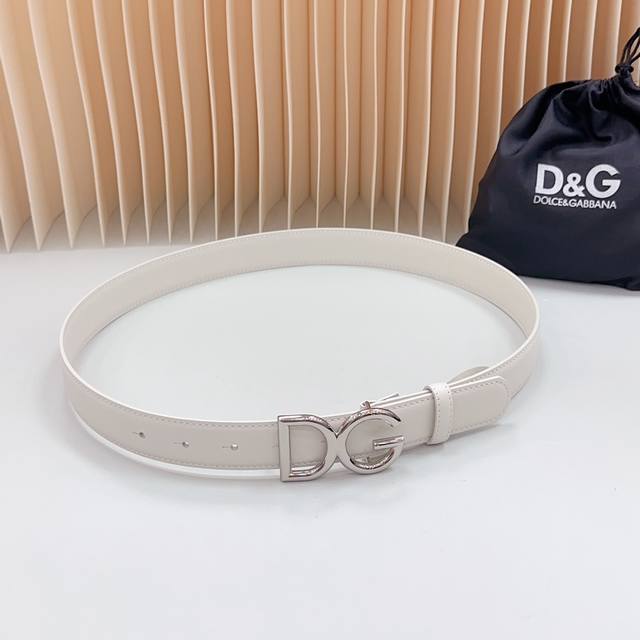 特 3.0Cm D&G 官网新款，双面头层牛皮皮料，长度：.75.80.85.90.95.100.欧，铜五金扣原版开模定制庆祝]