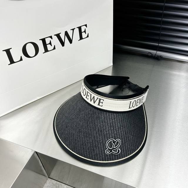 跑量 Loewe新款空顶帽 拼色边设计，版型正！ 黑胶防紫外线，夏季必入！