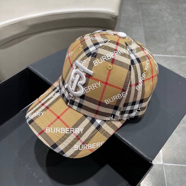 上新 巴宝莉burberry 原单棒球帽，经典bt简约刺绣原单新品，超喜欢自留的棒球帽哦