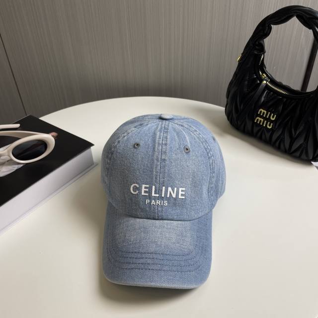 配防尘袋 Celine赛琳 新款牛仔棒球帽，出街必备超好搭配，赶紧入手！