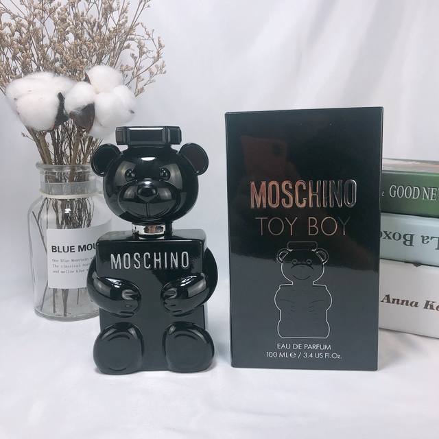 一比一 Moschino梦仙奴 Toy Boy黑色泰迪熊男士香水100Ml - 点击图像关闭