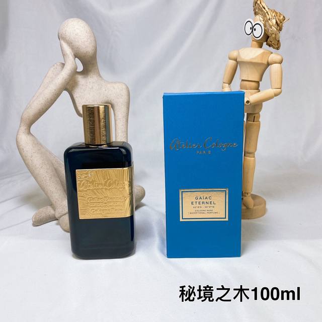 Atelier Cologne 欧珑秘境之木 稀世古龙100Ml 前调：愈创木 中调：烟草香柠檬 后调：纸莎草