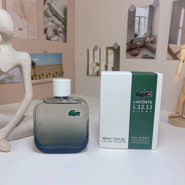 鳄鱼纯白之水绿色加强版100Ml Lacoste L.12.12.Blanc Eau Intense,2023 品牌：鳄鱼 属性：男香 香调：辛辣木质调 前调：