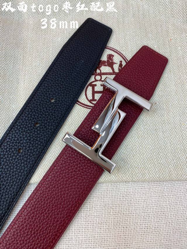 Hermes-H Belt Buckle & Reversible Leather Strap28Mm 爱马仕专柜同步 进口epsom双面小牛皮 精钢精品五金