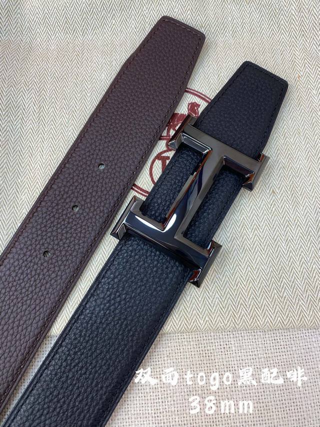 Hermes-H Belt Buckle & Reversible Leather Strap28Mm 爱马仕专柜同步 进口epsom双面小牛皮 精钢精品五金