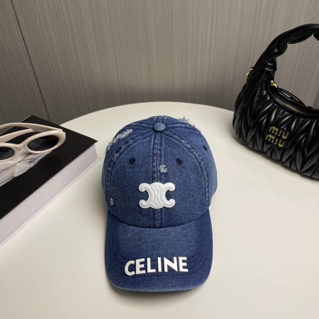 配防尘袋 Celine赛琳 新款牛仔棒球帽，出街必备超好搭配，赶紧入手！