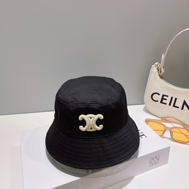 赛琳celine-刺绣复古logo渔夫帽 经典定制专款，浓郁的自然氛围 清新，独特 - 点击图像关闭