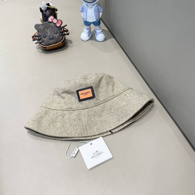 新款出货 Hermès 爱马仕2024最新秋款牛渔夫帽，日常款超好搭配，出街单品