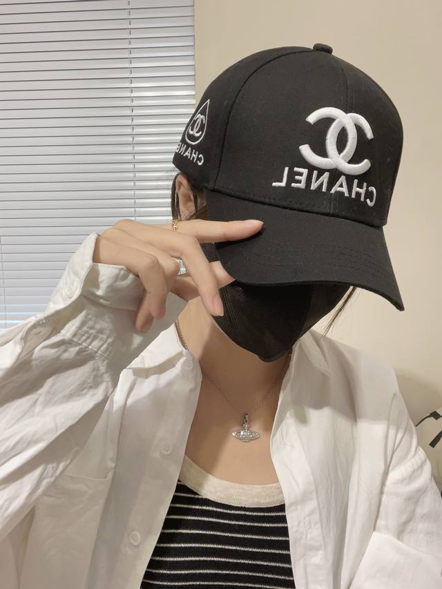 香奈儿chanel 新品棒球帽，刺绣logo小香经典简约，时尚休闲设计 跑量新品