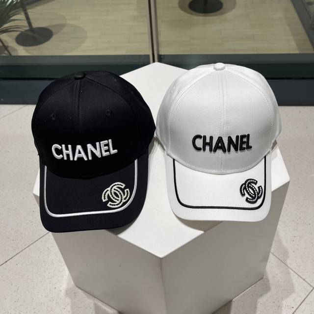 Chanel香奈儿 新款简约刺绣logo棒球帽，新款出货，大牌款超好搭配，赶紧入手！