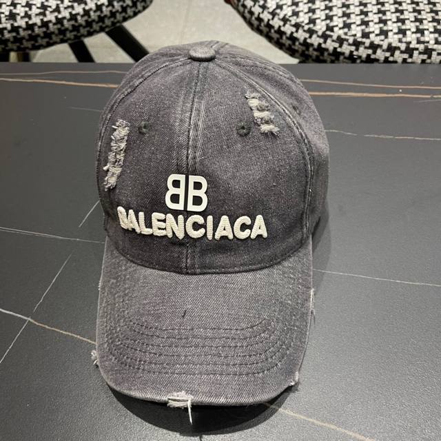 Balenciaga巴黎世家春款牛仔棒球帽，高品质透气性巨佳，四季佩戴款 高颜值时尚单品！ 男女同款