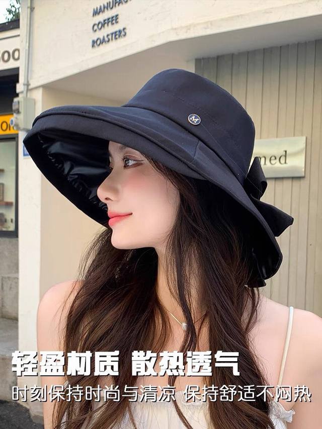 普拉达prada，新款女夏韩版渔夫帽透气舒适，防紫外线，外部线条定位标准，做工精细，