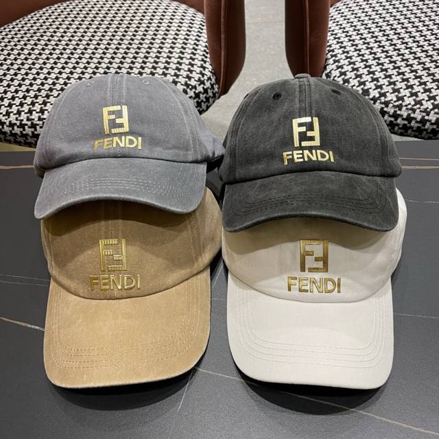 Fendi 芬迪 2024新款棒球帽， 双f提花口碑极佳，轻盈透气！质量超赞，基础头围56，贴片可调节。