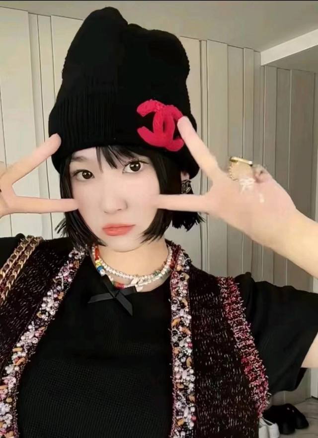 Chanel香奈儿针织毛线帽 官方款