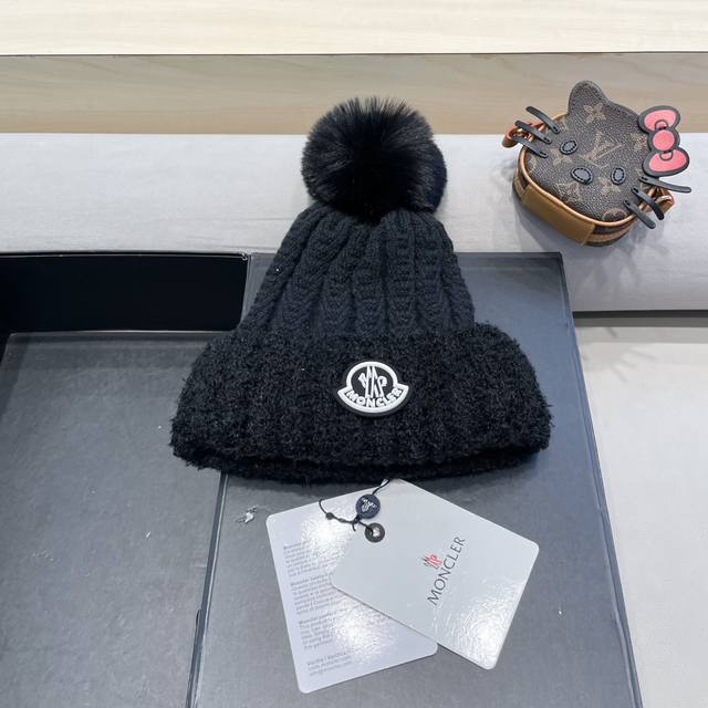 Moncler 蒙口风格秋冬新款保暖羊毛帽毛线帽冷帽帽子