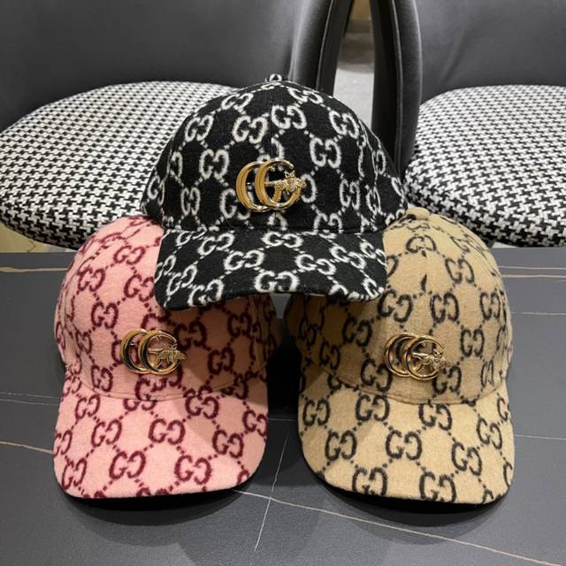 古奇棒球帽gucci 2024官网新品，原单冬款棒球帽，品质火爆来袭 方便携带！跑量！