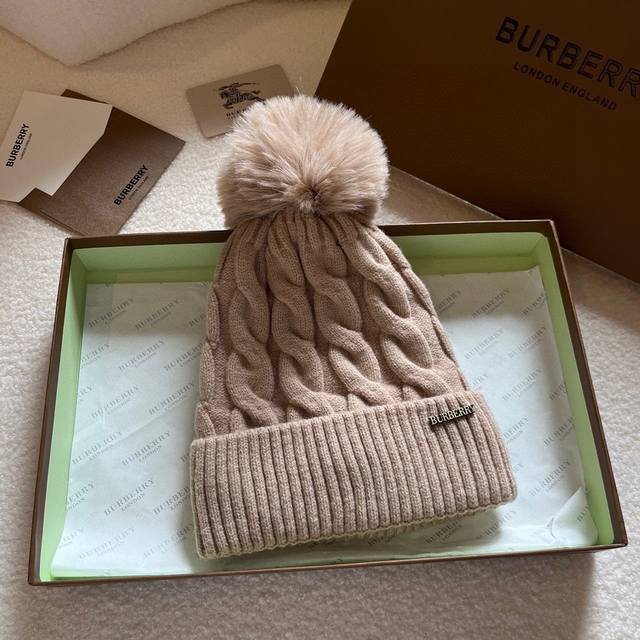 Burberry巴宝莉秋冬新款冷帽，毛线帽，跑量5个色