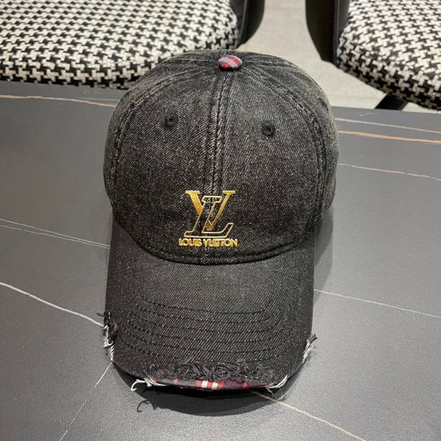 路易威登louisvuitton2024新款牛仔棒球帽 Lv棒球帽，简约大气，男女通用