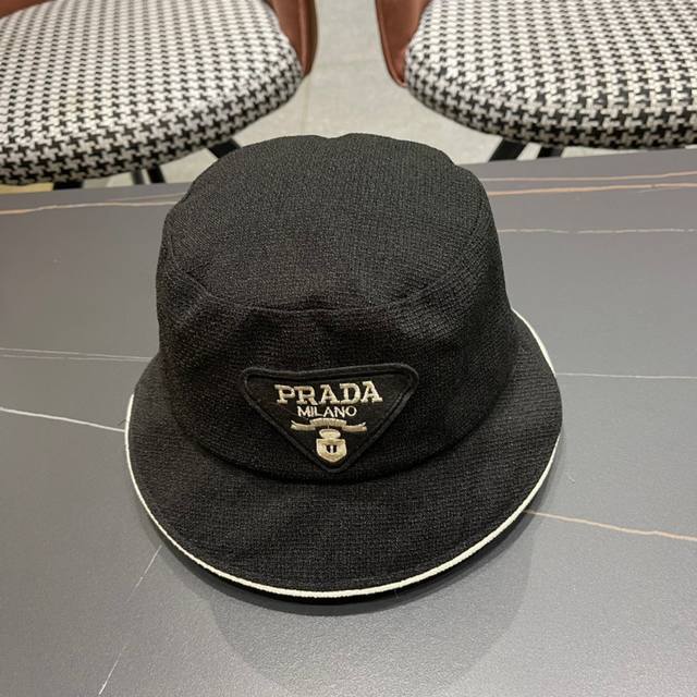 普拉达 Prada2024新款渔夫帽，超好搭配，赶紧入手吧