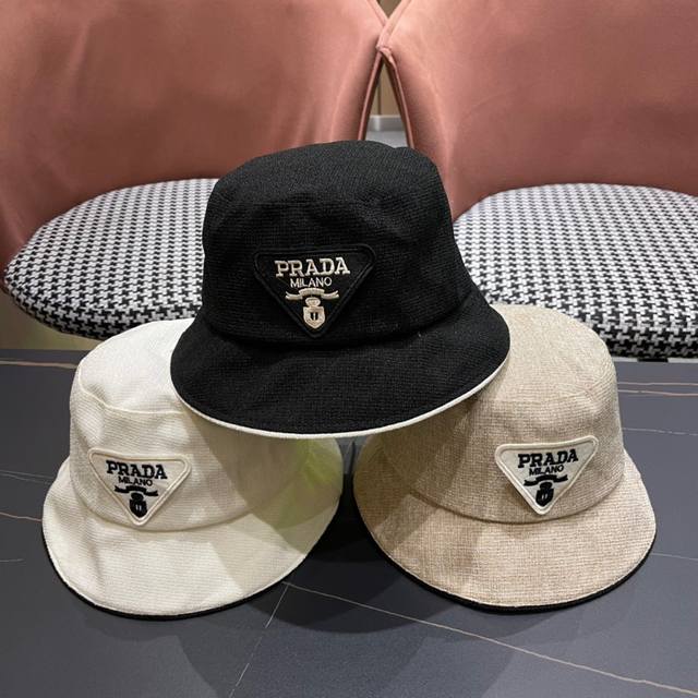 普拉达 Prada2024新款渔夫帽，超好搭配，赶紧入手吧