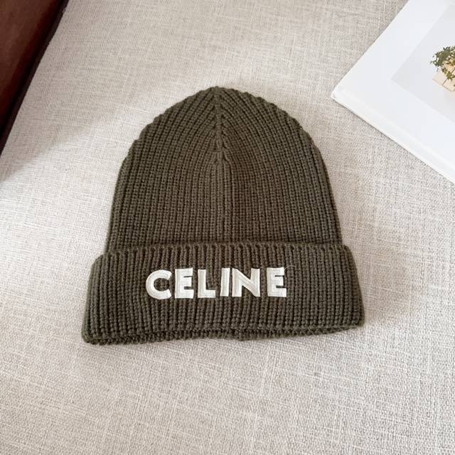 Celine 思琳 2024秋冬新款毛线帽，男女款针织帽，