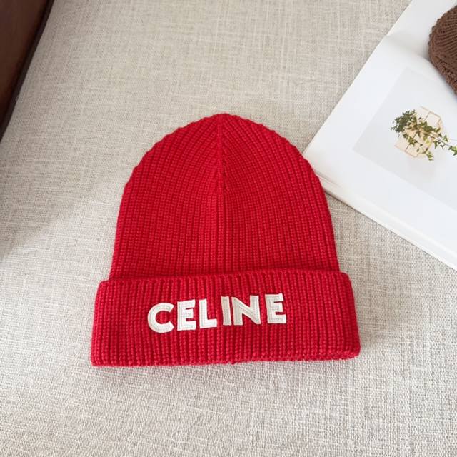 Celine 思琳 2024秋冬新款毛线帽，男女款针织帽，