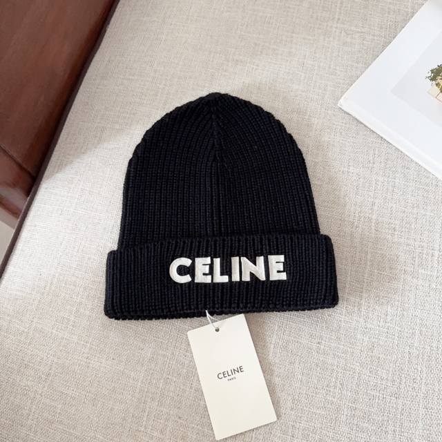 Celine 思琳 2024秋冬新款毛线帽，男女款针织帽，