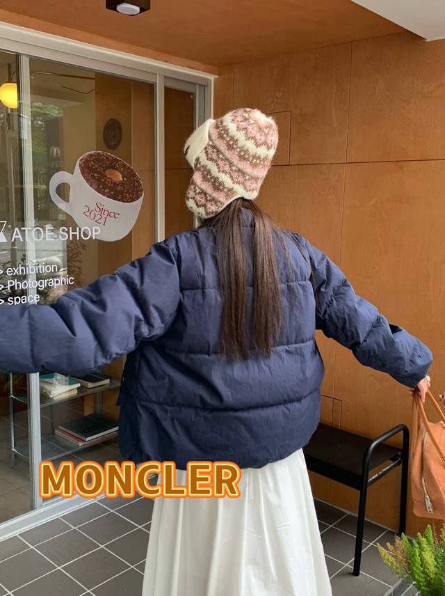 蒙口moncler2024新款护耳针织帽女秋冬季保暖捂耳毛线帽复古民族风显脸小帽子