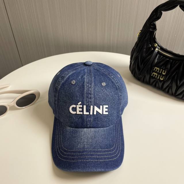 配防尘袋 Celine赛琳 新款牛仔棒球帽，出街必备超好搭配，赶紧入手！