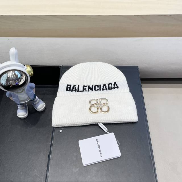 高版本巴黎世家现货Balenciaga巴黎世家官网品质 非市场普通货，留意细节哦 秋冬新款字母Logo毛线帽子，男女同款针织帽气质高雅保暖舒适