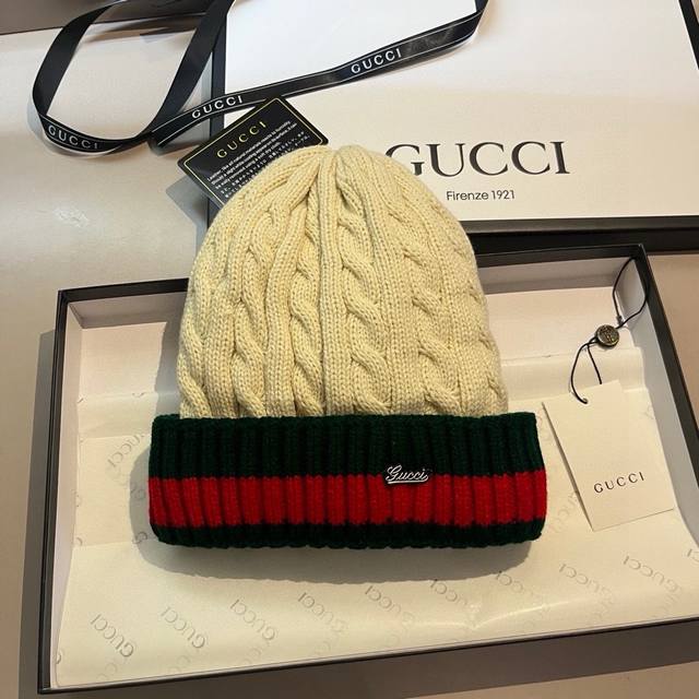 Gucci古奇经典款毛线帽，男女通用、4个色