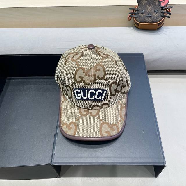 古奇Gucci 新款原单棒球帽， 精致純也格调很有感觉，很酷很时尚，专柜断货热门，质量超赞