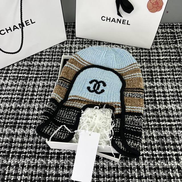 跑量 Chanel～24S专柜新款针织毛线护耳帽