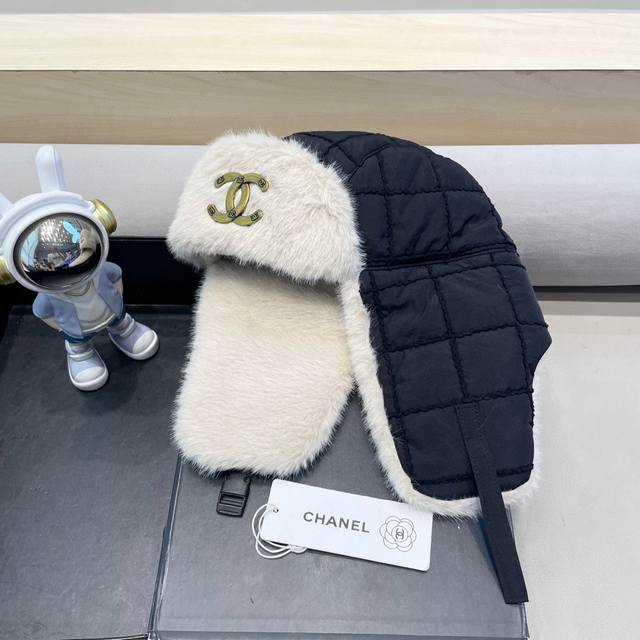 Moncler加棉雷锋帽女冬季防寒保暖气质韩版简约时尚百搭毛绒滑雪护耳帽男