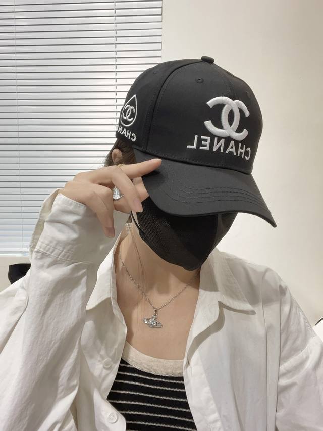 香奈儿Chanel 新品棒球帽，刺绣Logo小香经典简约，时尚休闲设计 跑量新品