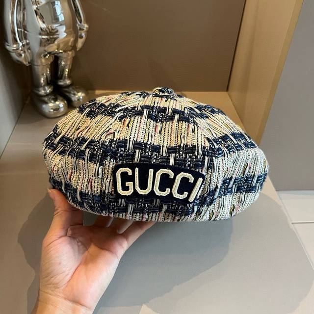 Gucci古奇秋冬新款贝雷帽，头围57Cm