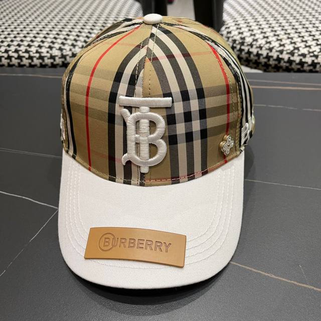 巴宝莉Burberry 官网同步上线 韩版新款英伦风定制款1:1原单品质 男女通用棒球帽 美邦工艺棉麻地质面料 高版品质质量