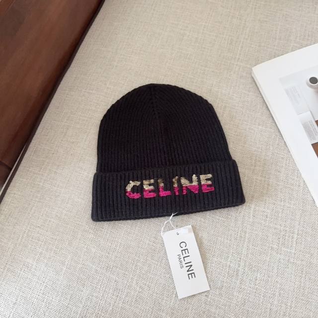 Celine 思琳 2024秋冬新款毛线帽，男女款针织帽，