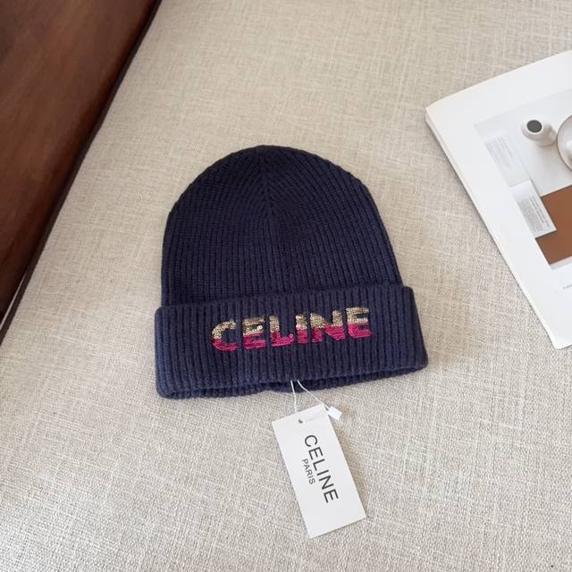 Celine 思琳 2024秋冬新款毛线帽，男女款针织帽，