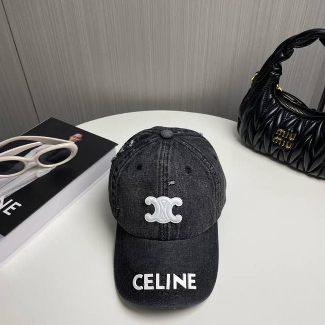 配防尘袋 Celine赛琳 新款牛仔棒球帽，出街必备超好搭配，赶紧入手！