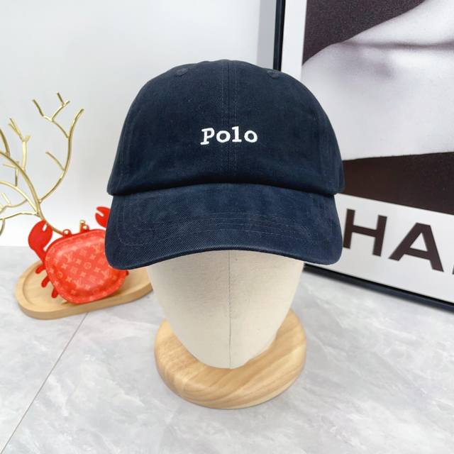 Polo 官网款 春款棒球帽，个性时尚款 休闲带点酷酷的感觉，中性款 男女同款！多种色系，超好搭！